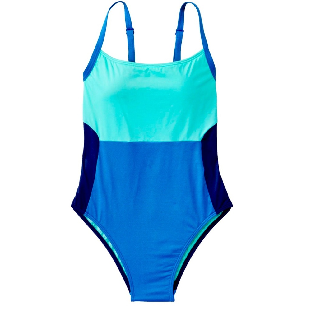 COPY - L.L.Bean Women's Currents Swimwear Scoopneck Tanksuit Color Block Size 14